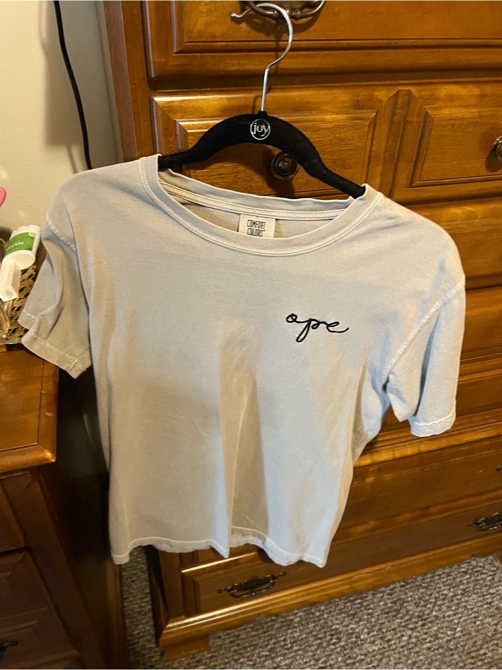 Comfort Colors Women's 'Ope' Embroidered Tee